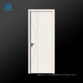 Puertas de estilo swing de paneles dobles estándar europeos para la puerta de chapa de madera de la casa GO-EG01